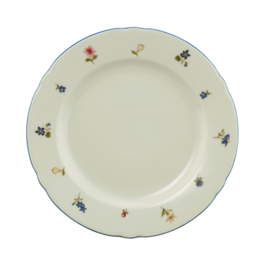 Тарілка для сніданку 20 см Streublume blauer Rand Marie-Luise Seltmann