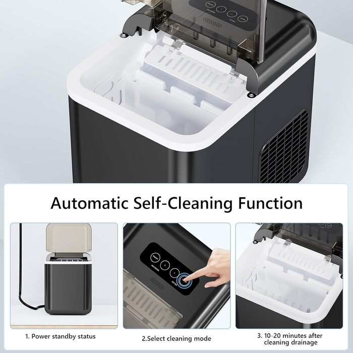 Маленький льодогенератор 1,3 л 105 Вт Eicnr