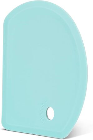 Гнучкий силіконовий скребок для тесту 15,2 х 11 см м'ятно-зелений Lazymi