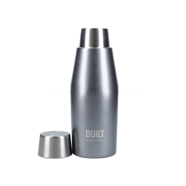 Бутылка металлическая Built Charcoal, с двойными стенками, 330 мл