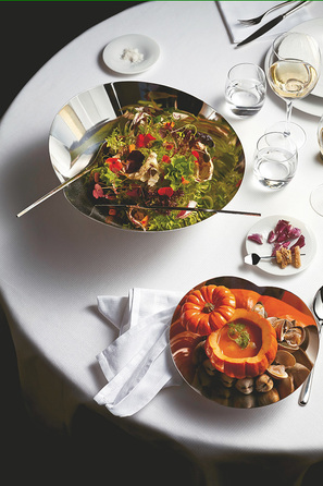 Салатниця 23,5х6х21 см металік Human Collection Alessi