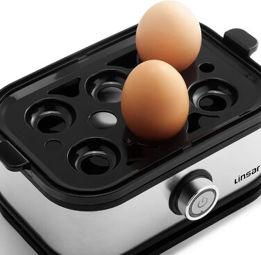 Електрична яйцеварка - 6 яєць, 400 Вт Linsar