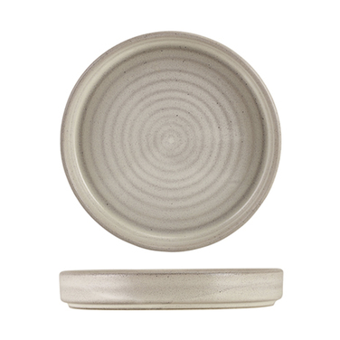 Тарелка с бортиком, 18*2,6 см, презентационная, Terra Stoneware Antigo Cinza, GenWare