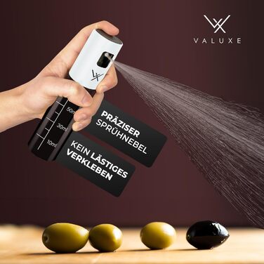 Масляный распылитель для растительного масла и уксуса с защитой от ультрафиолета Стекло и распылительный фильтр - Бутылка с масляным распылителем из нержавеющей стали в белоснежном цвете - Точный распылитель оливкового масла, распылитель масла, распылител