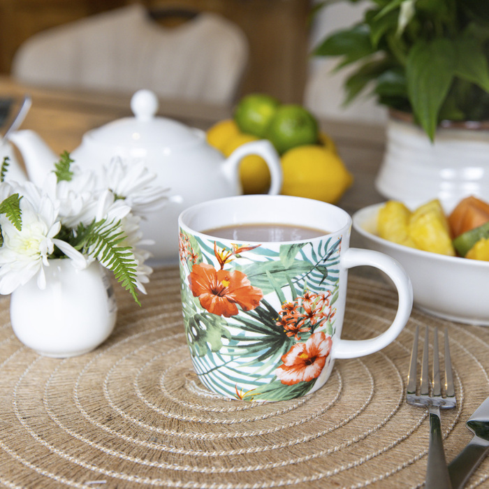 Кухоль для чаю Jungle Kitchen Craft, порцеляна, 425 мл