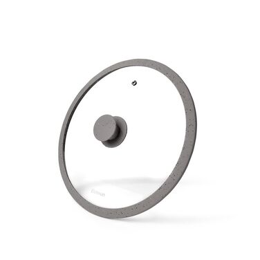 Крышка Fissman ARCADES 26 см с силиконовым серым ободом (9924)