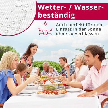 Скатертина з захистом від плям, біла 160 x 220 см DecoHomeTextil Heimtextilmanufaktur