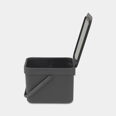 Відро для сміття 6 л сіре Sort Go Brabantia