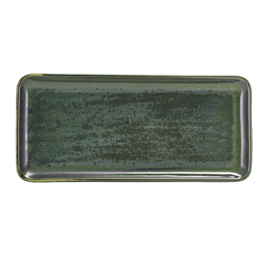 Блюдо прямоугольное 31*14 см, зеленое, Terra Porcelain Aqua Green, GenWare