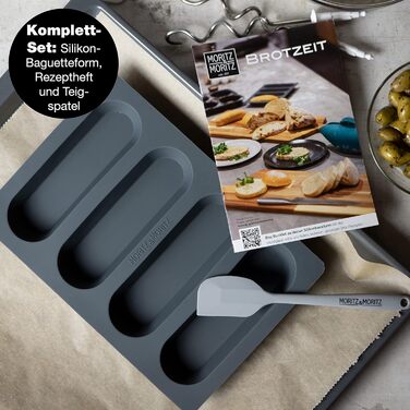 Форма для випічки булочок для хот-догів, силіконова Moritz & Moritz