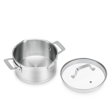 Кастрюля со стеклянной крышкой 18 см 2,2 л FOBUS Fissman