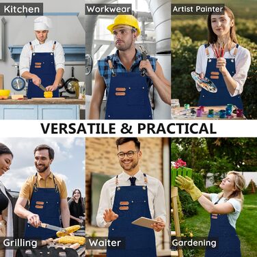 Фартух кухонний синій FunChaos