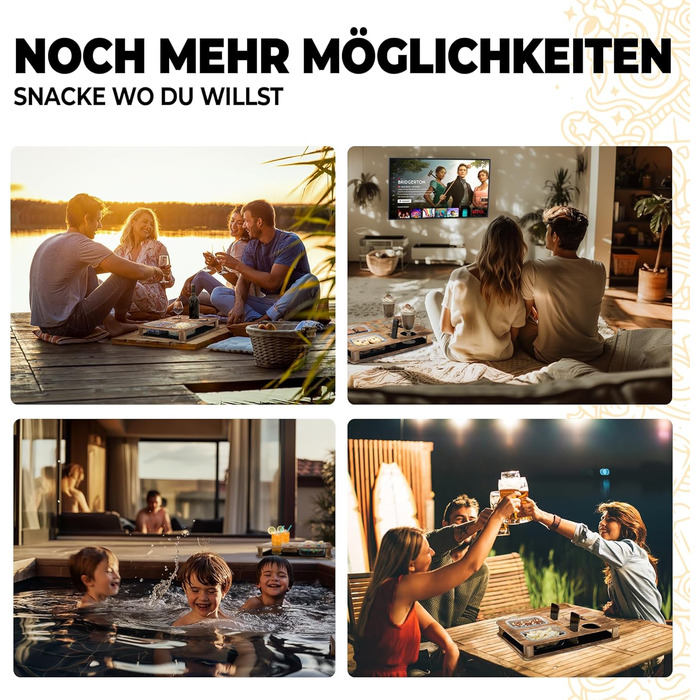 Преміальний дерев'яний органайзери для снеків 32 х 45 см SnackNest