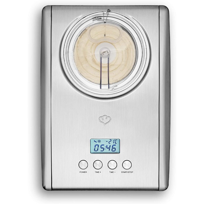 Машина для морозива з нержавіючої сталі зі знімним контейнером 150 Вт Springlane