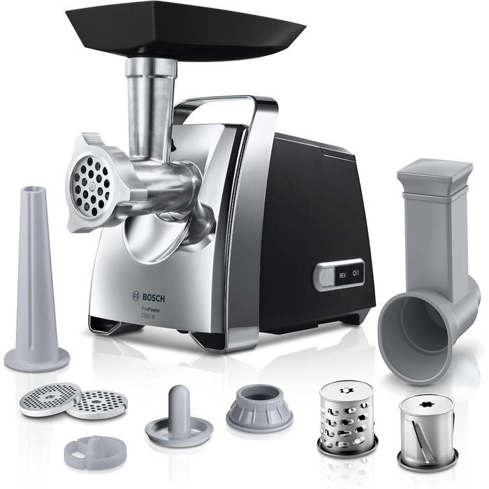 М'ясорубка 2000 Вт з насадкою для сосисок ProPower Bosch