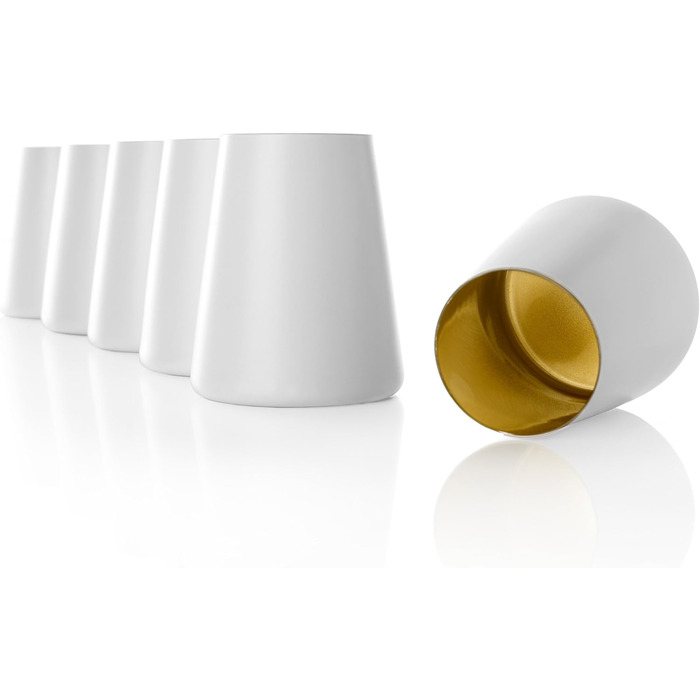 Набір із 6 склянок 380 мл, білий/золотистий Power Stölzle Lausitz