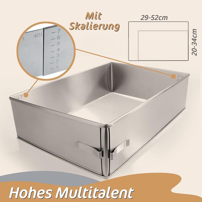 Форма для випічки з нержавіючої сталі заввишки 8 см 4smile