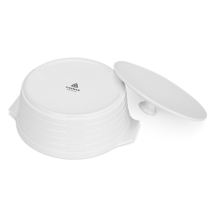 Кастрюля Fissman с крышкой 21,5х8 см/1,5 л фарфор (14165)