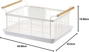 Підставка для посуду 47 х 33,5 х 20 см білий Drainer - Tosca YAMAZAKI