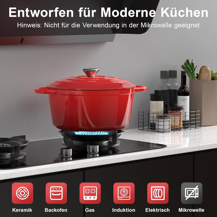 Чавунна форма для запікання 26 см з кришкою Topbooc