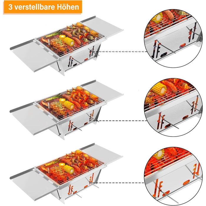 Сложный гриль для барбекю с регулировкой Dripex