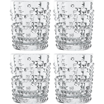 Набір лонг-дрінку з 4 предметів, кришталевий келих, 390 мл, Punk, 0099498-0 (4 стакани для віскі)