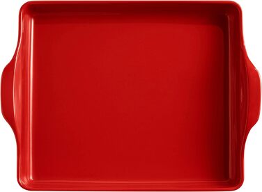 Глубокая форма для выпечки прямоугольная 40 x 32 см, бордовая Emile Henry