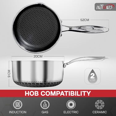Сотейник 2 л з кришкою, 20 см INTIGNIS
