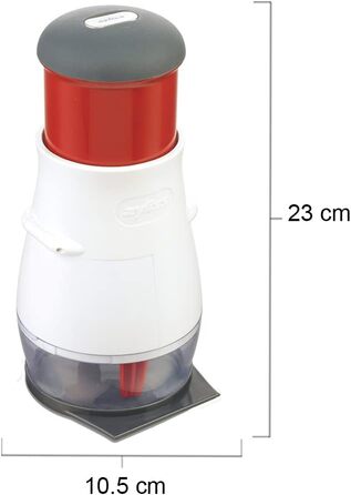 Класична овочерізка Zyliss E910012 Zig Zig, пластик/нержавіюча сталь, білий/червоний, цибулярізка, овочерізка, універсальний подрібнювач, можна мити в посудомийній машині, гарантія 5 років (подрібнювач овочів)
