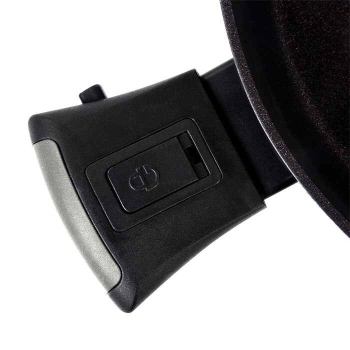 Сотейник Fissman BRILLIANT 28x7,5 см / 4,1л зі знімними ручками та скляною кришкою (14386)