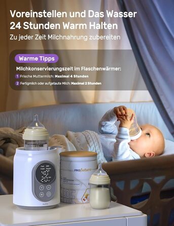 Електричний підігрівач дитячих пляшечок 6 в 1, 220 Вт Nuliie