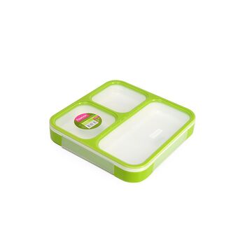 Ланч-бокс с двома відділенням Fissman 21х21х4 см / 800 мл (6759)