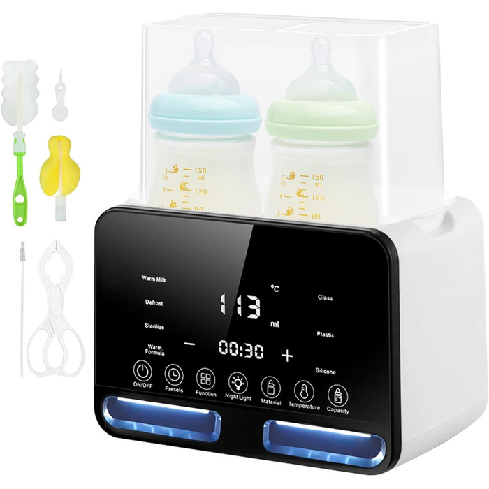 Підігрівач на 2  дитячих пляшечок 4 в 1 Carehabi