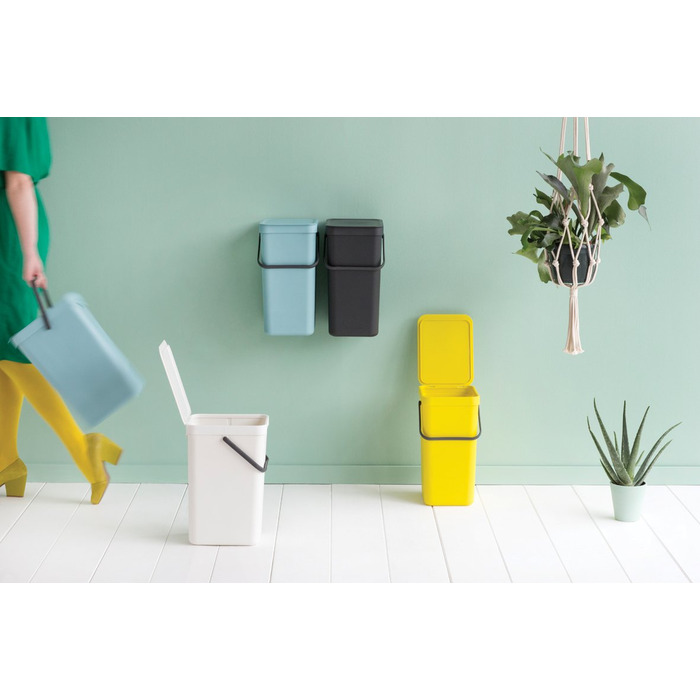 Відро для сміття 16 л біле Sort Go Brabantia