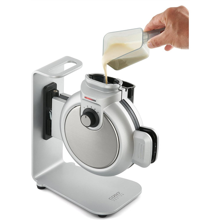 Вертикальна вафельниця для ідеальних бельгійських вафель, 5 рівнів підрум'янювання на вибір, 2-кратне антипригарне покриття, без зайвого тіста, нержавіюча сталь