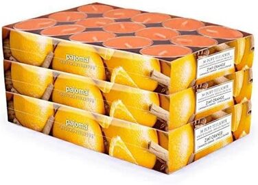 Ароматичних чайних свічок 3x30 шт. ароматичні свічки багато ароматів на вибір висота 1,5 см, Ø 3,5 см (кориця-апельсин, 3 x 30 шт. у упаковці), 90
