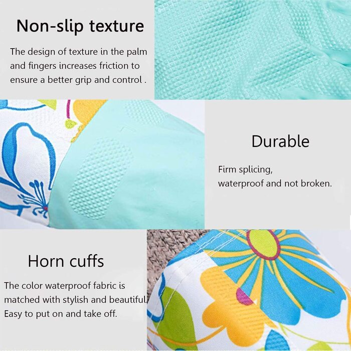 Рукавички для миття посуду 3 пари 42 см Yiomxhi