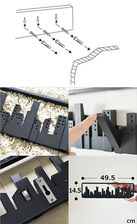 Вішак 50x14,5x3 см біла Skyline Umbra