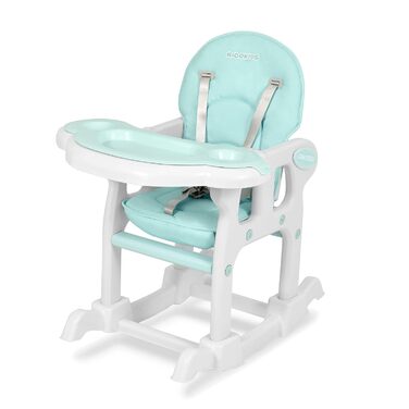 Дитячий стільчик для годування 5-в-1 бірюзовий Ricokids