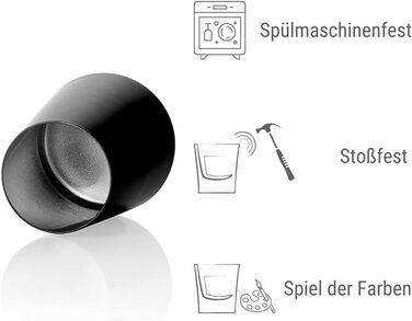 Набір склянок 380 мл, 6 предметів, чорний/сріблястий Power Stölzle Lausitz