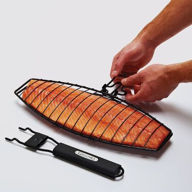 Сетка для рыбы со съемной ручкой Grill Pro
