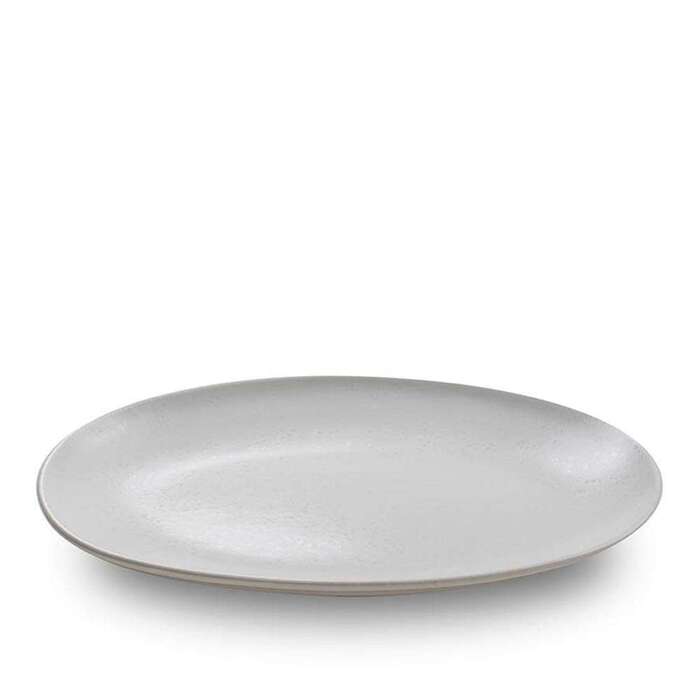 Тарілка овальна Ariane Oxide 32 см pearl white AVCARNA70015032