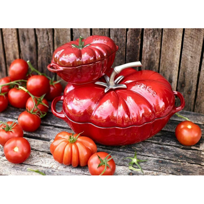 Каструля / жаровня в формі помідора 0,5л керамічна Cherry Staub