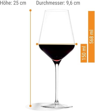 Келихи для шампанського Stlzle Lausitz Quatrophil 290 мл I Келихи для шампанського Набір з 6 келихів для ігристого вина 6 шт. Можна мити в посудомийній машині I благородні кришталеві келихи з ручним видуванням I найкращої якості (келихи для червоного вина