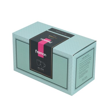 Набор из 2-х кружек Fissman 400 мл FLOREE фарфор (3665)