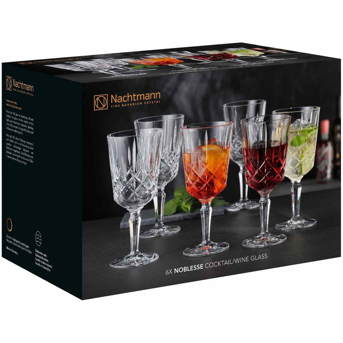 Набір келихів для коктейлів/вина 355 мл, 6 предметів, Noblesse Nachtmann
