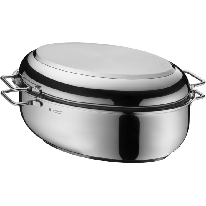 Жаровня 8,5 л з кришкою, дротяною вставкою та термометром для м'яса WMF