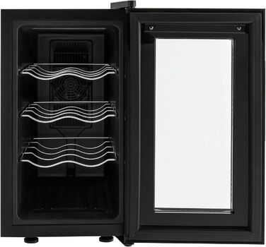 Винний холодильник до 10 пляшок чорний DCSYOG