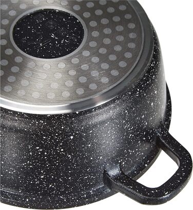 Каструля 2,2 л алюмінієва із скляною кришкою 20 см Kamberg