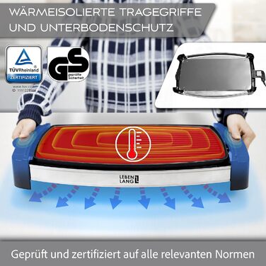 Электрический гриль 2200 Вт LEBENLANG